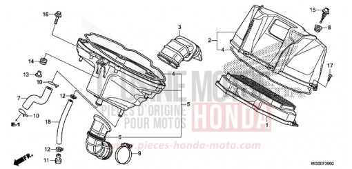 FILTRE A AIR NC700SD de 2013